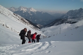 Salita invernale da Nona di Vilminore al Passo della Manina il 26 febbraio 2011 - FOTOGALLERY